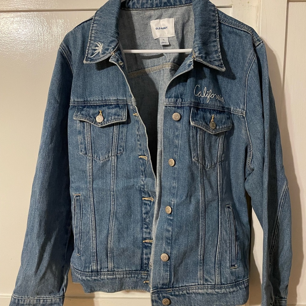 NEW! Old Navy Embroidered Denim Jacket
